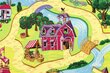 Rugsx vaikiškas kilimas Candy Town, 100 cm kaina ir informacija | Kilimai | pigu.lt
