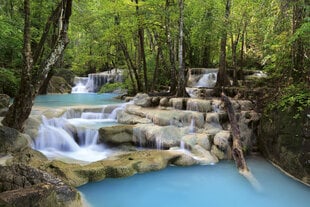 Фотообои - Водопад  375x250 см цена и информация | Фотообои с инструментом и клеем - Бежевые листья эвкалипта, 400x280 см | pigu.lt