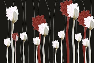 Fototapetai - Stilizuotos gėlės kaina ir informacija | Fototapetai | pigu.lt