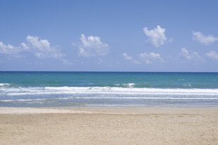 Фотообои - Пустой пляж 375x250 см цена и информация | Фотообои с инструментом и клеем - Бежевые листья эвкалипта, 400x280 см | pigu.lt