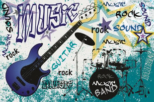 Fototapetai - Mėlyna gitara kaina ir informacija | Fototapetai | pigu.lt