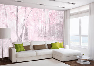 Фотообои - Розовый лес 375x250 см цена и информация | Фотообои | pigu.lt