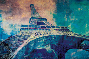 Fototapetai - Eifelio bokštas mėlynos spalvos kaina ir informacija | Fototapetai | pigu.lt