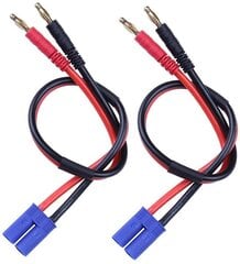 2 vnt. įkrovimo kabelio jungtis su EC5 4,0 mm kištuku kaina ir informacija | Išmanioji technika ir priedai | pigu.lt