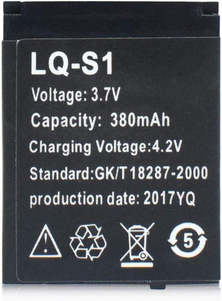 Išmaniųjų laikrodžių baterija, LQ-S1 3,7 v 380 mAh įkraunama LI jonų polimero išmaniųjų laikrodžių baterija DZ09 kaina ir informacija | Išmanioji technika ir priedai | pigu.lt