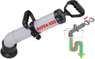 Sustiprinta valymo pompa Super Ego, su 2 adapteriais (1,3 l; Ø 20 - 100 mm) kaina ir informacija | Mechaniniai įrankiai | pigu.lt