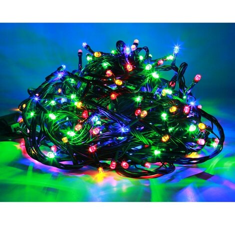 Kalėdinė lauko/vidaus girlianda su 300 LED šviesos diodų lempučių, apie 20m, spalvota kaina ir informacija | Girliandos | pigu.lt