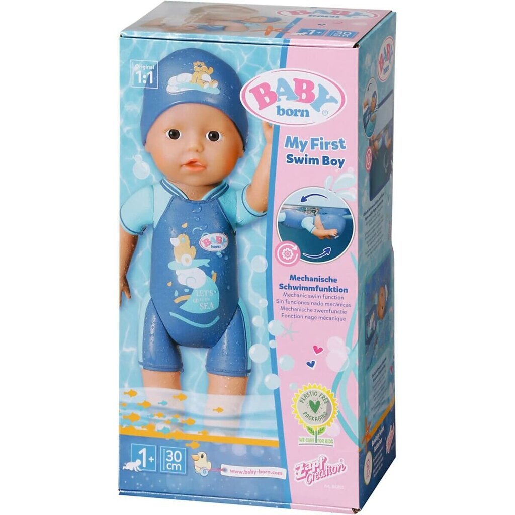 Lėlė kūdikis Baby Born My First Swim Boy, 30 cm цена и информация | Žaislai mergaitėms | pigu.lt