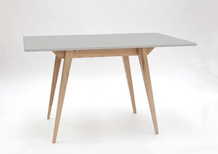 Išskleidžiamas stalas Envelope 90/130 x 65 cm, pilkas kaina ir informacija | Virtuvės ir valgomojo stalai, staliukai | pigu.lt