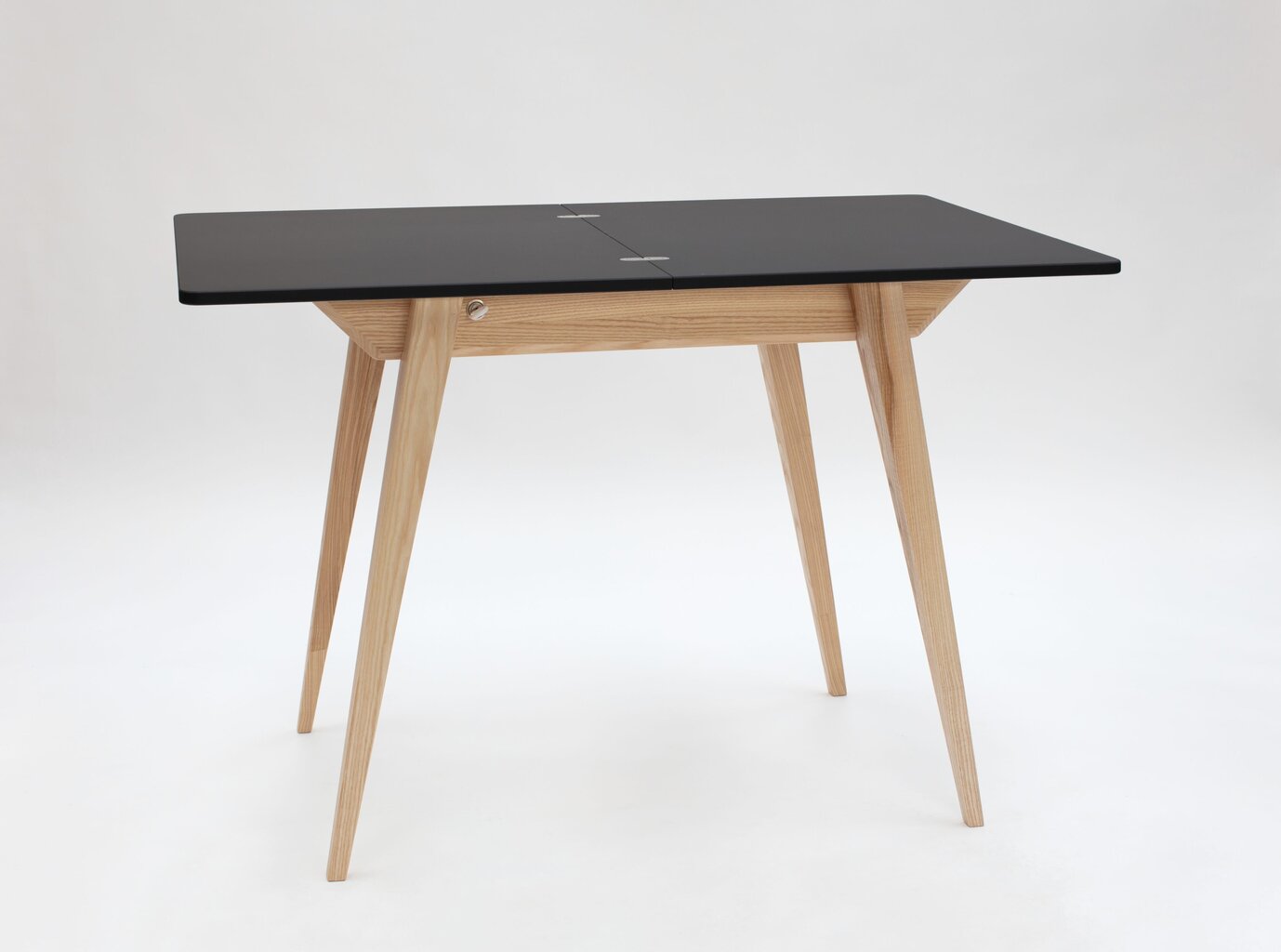 Išskleidžiamas stalas Envelope 90/130 x 65 cm, žalias kaina ir informacija | Virtuvės ir valgomojo stalai, staliukai | pigu.lt
