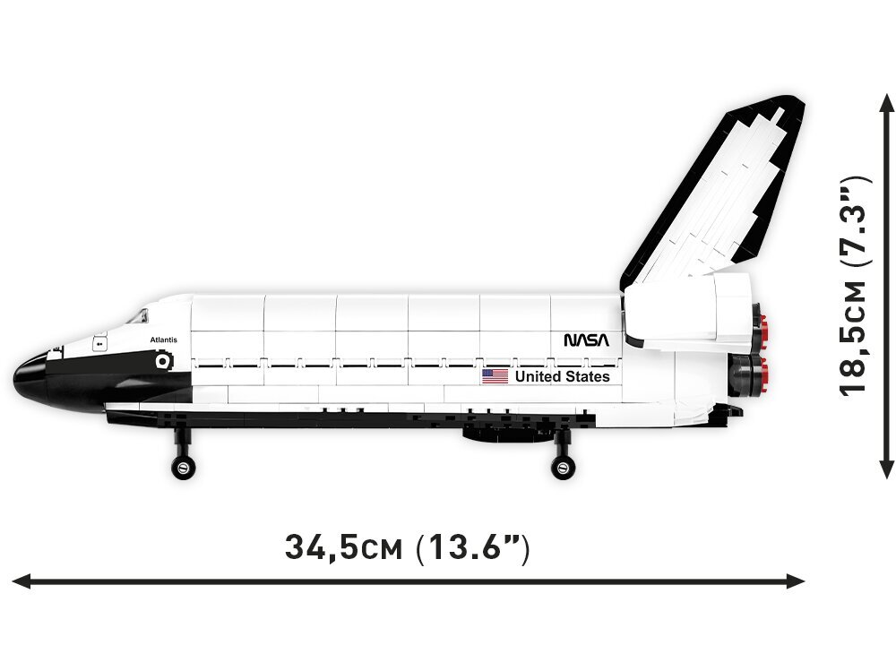 Konstruktorius Cobi Space Shuttle Atlantis, 1/100, 1930 kaina ir informacija | Konstruktoriai ir kaladėlės | pigu.lt