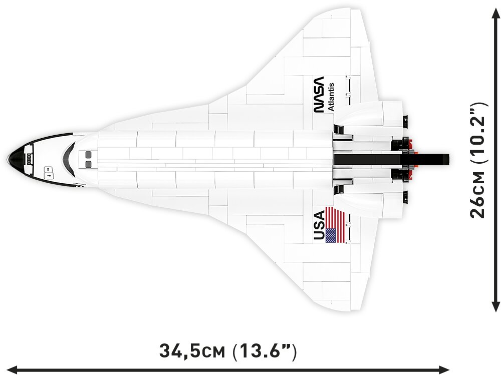 Konstruktorius Cobi Space Shuttle Atlantis, 1/100, 1930 kaina ir informacija | Konstruktoriai ir kaladėlės | pigu.lt