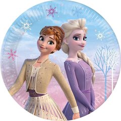 Popierinės lėkštės Frozen 2: Wind Spirit, 20 cm, 8 vnt kaina ir informacija | Vienkartiniai indai šventėms | pigu.lt