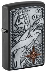 Зажигалка Zippo 48120 Ship Shark Emblem Design цена и информация | Зажигалки и аксессуары | pigu.lt