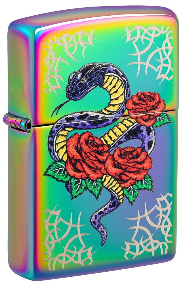 Žiebtuvėlis Zippo 48395 Rose Snake Design цена и информация | Žiebtuvėliai ir priedai | pigu.lt