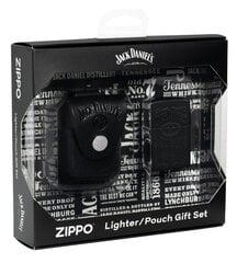 Подарочный набор зажигалка Zippo 48460 Jack Daniel's® и кожаный чехол цена и информация | Зажигалки и аксессуары | pigu.lt