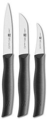 ZWILLING 36130-003-0 Set de 3 Couteaux, Acier Inoxydable, Noir, 34 x 14 x 3 см 3 шт. Набор ножей цена и информация | Ножи и аксессуары для них | pigu.lt