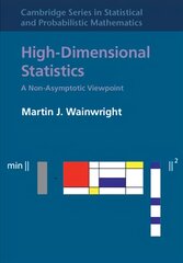 High-Dimensional Statistics: A Non-Asymptotic Viewpoint, Series Number 48, High-Dimensional Statistics: A Non-Asymptotic Viewpoint цена и информация | Книги по экономике | pigu.lt