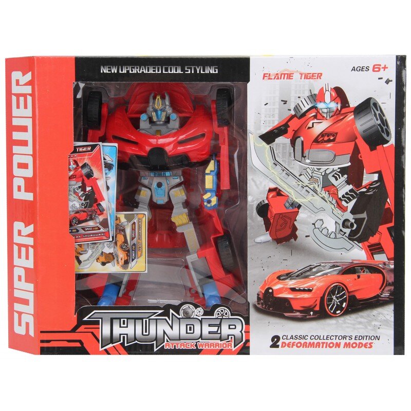 Transformeris - mašina Thunder Super Power, 1 vnt. kaina ir informacija | Žaislai berniukams | pigu.lt