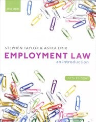 Employment Law: An Introduction 5th Revised edition цена и информация | Книги по экономике | pigu.lt