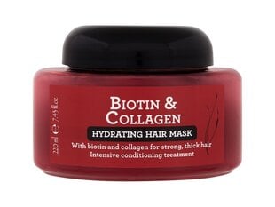 Plaukų kaukė Xpel Biotin & Collagen, 220 ml цена и информация | Средства для укрепления волос | pigu.lt