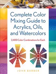 Complete Color Mixing Guide for Acrylics, Oils, and Watercolors: 2,400 Color Combinations for Each цена и информация | Книги об искусстве | pigu.lt