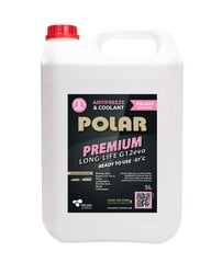 Антифриз, охлаждающая жидкость POLAR Long Life (красный) G12 EVO, -37*C, 5л цена и информация | Очищающие и охлаждающие жидкости | pigu.lt