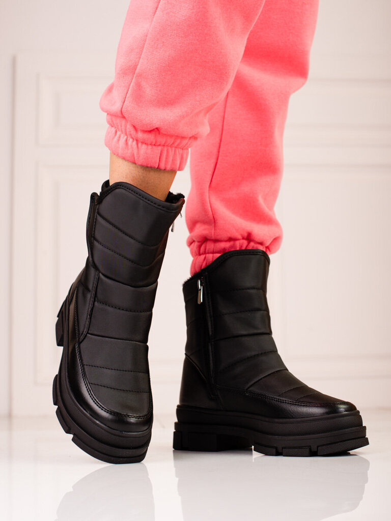 Sniego batai moterims Sokolski, juodi kaina ir informacija | Aulinukai, ilgaauliai batai moterims | pigu.lt