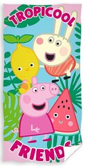 Paplūdimio rankšluostis Peppa Pig, 70 x 140 cm kaina ir informacija | Rankšluosčiai | pigu.lt