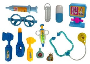 Daktaro instrumentų rinkinys lagamine, mėlynas kaina ir informacija | Žaislai mergaitėms | pigu.lt