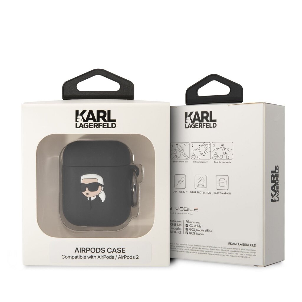 Karl Lagerfeld 3D Logo NFT Karl Head Silicone Case kaina ir informacija | Ausinės | pigu.lt