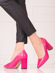 Женские туфли-лодочки Shelovet цвета фуксии на высоком каблуке цена и информация | Женские туфли | pigu.lt