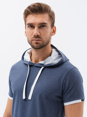 Marškinėliai vyrams Ombre AMD18937, mėlyni цена и информация | Мужские футболки | pigu.lt