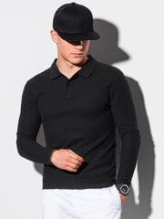 Polo marškinėliai vyrams Ombre AMD19459, juodi цена и информация | Мужские футболки | pigu.lt