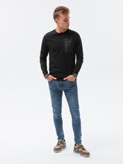 Marškinėliai vyrams Ombre AMD19515, juodi цена и информация | Мужские футболки | pigu.lt