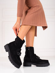 Женские кожаные сапоги Шеловет, черные цена и информация | Женские ботинки | pigu.lt