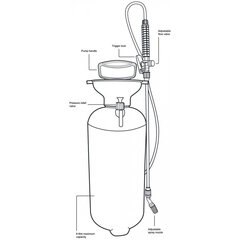 Slėginis sodo purkštuvas, 8 l kaina ir informacija | Laistymo įranga, purkštuvai | pigu.lt