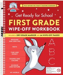 Get Ready for School: First Grade Wipe-Off Workbook kaina ir informacija | Knygos mažiesiems | pigu.lt
