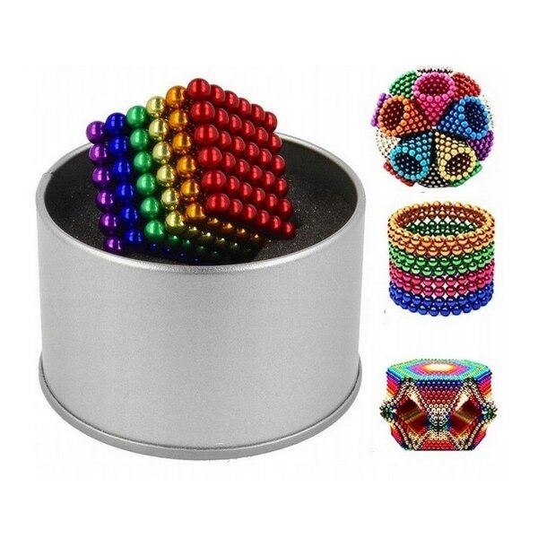 Neokubas - magnetiniai rutuliukai Rainbow! 5mm – 216vnt kaina | pigu.lt