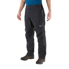 Laisvalaikio kelnės vyrams Rab Kangri Pants GTX Black Regular Leg, juodos цена и информация | Мужские брюки FINIS | pigu.lt