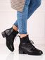 Aulinukai moterims Shelovet, juodi kaina ir informacija | Aulinukai, ilgaauliai batai moterims | pigu.lt