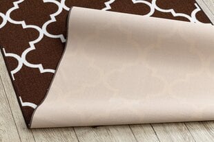 Rugsx ковровая дорожка Maroko 30351, коричневая, 67 cм цена и информация | Ковры | pigu.lt