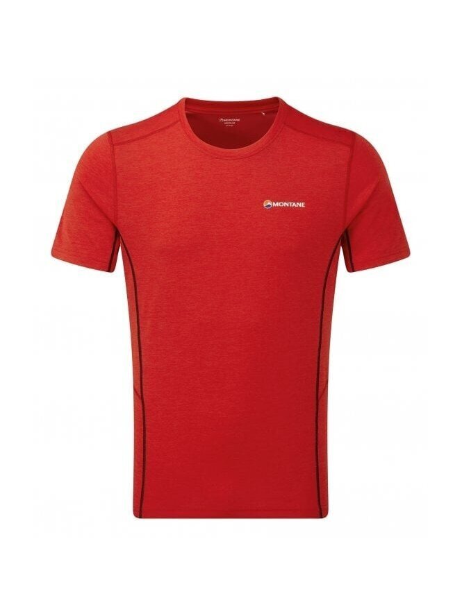 Marškinėliai vyrams Montane MDATSALPN07, raudoni kaina ir informacija | Vyriški marškinėliai | pigu.lt