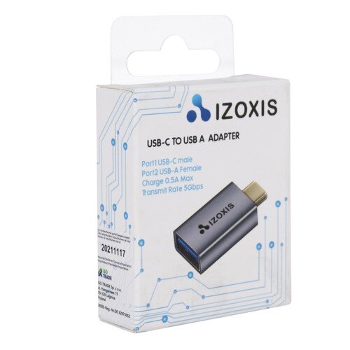 USB - C - USB 3.0 adapteris Izoxis kaina ir informacija | Adapteriai, USB šakotuvai | pigu.lt