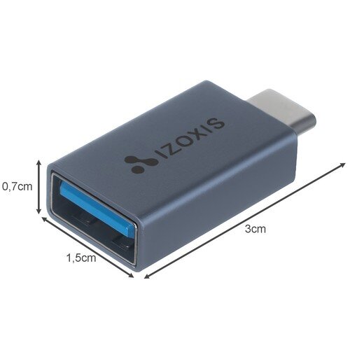 USB - C - USB 3.0 adapteris Izoxis kaina ir informacija | Adapteriai, USB šakotuvai | pigu.lt