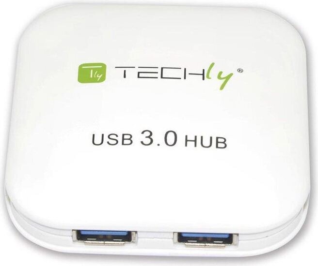 USB šakotuvas Techly 4xUSB 3.0 Super-Speed, baltas цена и информация | Adapteriai, USB šakotuvai | pigu.lt