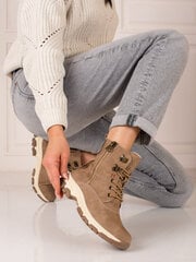 Женские походные ботинки Shelovet на шнуровке с декоративной молнией цена и информация | Женские сапоги | pigu.lt
