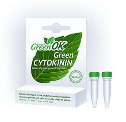 Natūralus augalų augimo reguliatorius GreenOk Cytokinin, 2x1 ml kaina ir informacija | Augalų priežiūros priemonės | pigu.lt