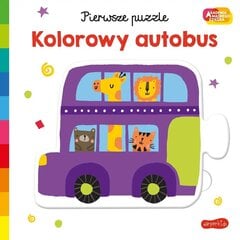 Kolorowy autobus. Akademia Mądrego Dziecka. Pierwsze puzzle kaina ir informacija | Knygos mažiesiems | pigu.lt