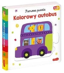 Kolorowy autobus. Akademia Mądrego Dziecka. Pierwsze puzzle kaina ir informacija | Knygos mažiesiems | pigu.lt